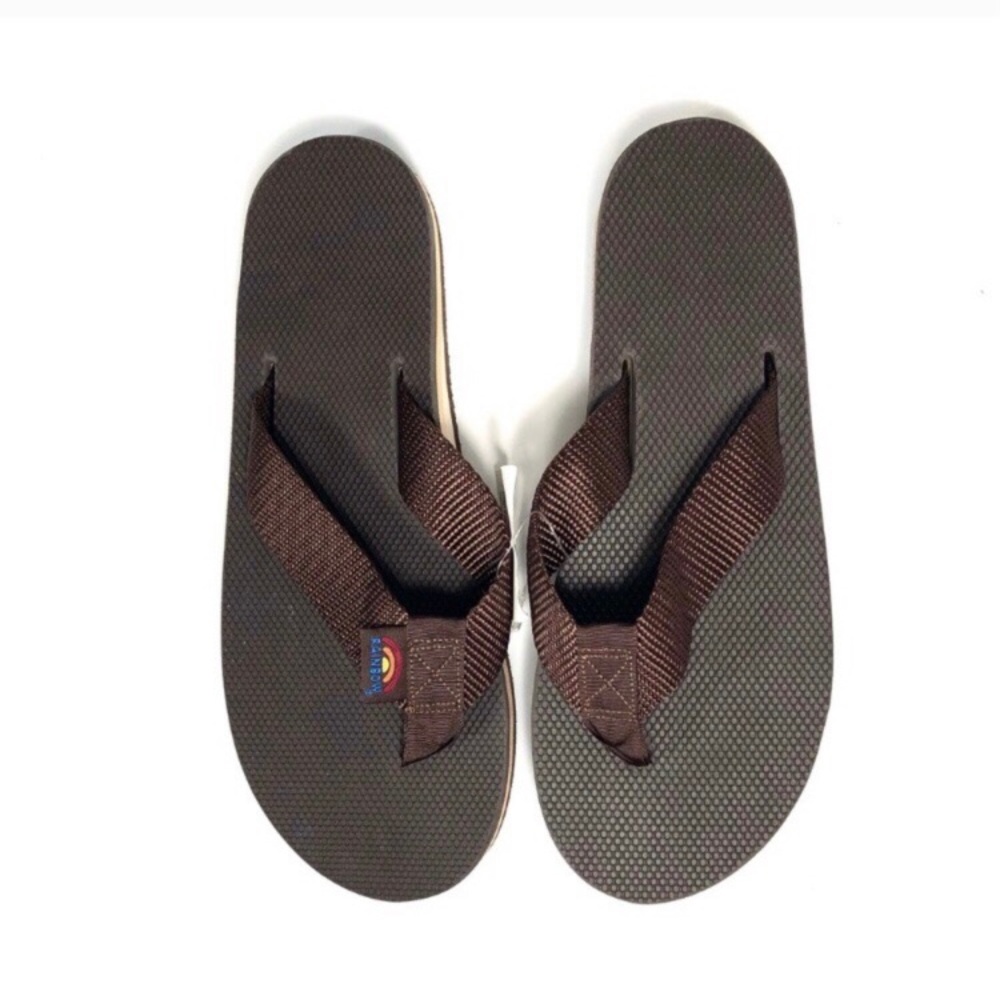 New Rainbow Women’s Flip-Flops Brown Sz 6.5 - 7.5